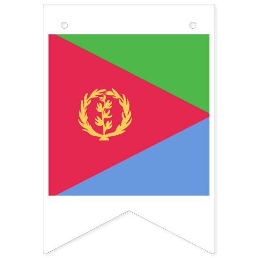 Eritrea Flag Emblem Wimpelkette (Zweite Fahne)