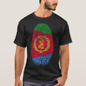 Eritrea Flag Fingerprint In meinem DNA-Geschenk fü T-Shirt (Vorderseite)