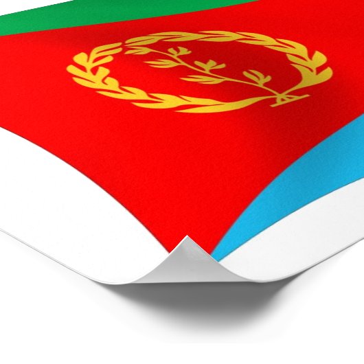 Eritrea Flag Poster Print (Ecke)