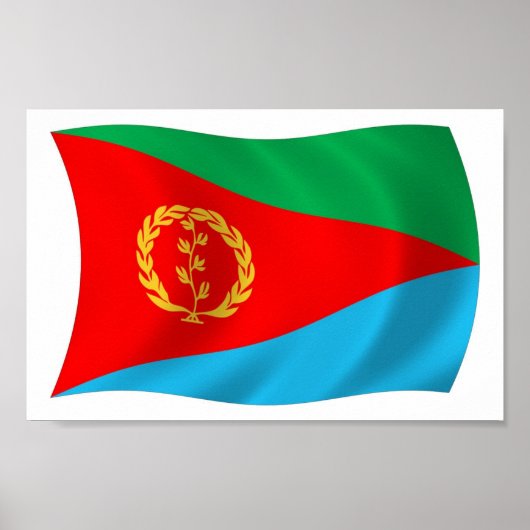 Eritrea Flag Poster Print (Vorne)