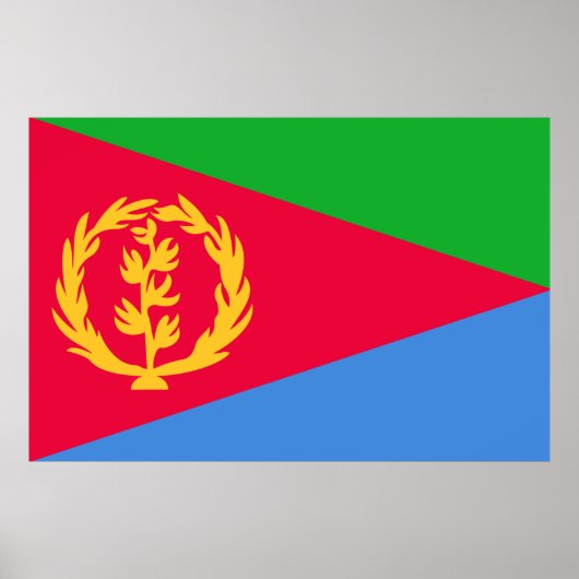 Eritrea Flag Print Value Poster Papier Matte (Vorne)