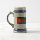 Eritrea-Flagge Bierglas (Links)