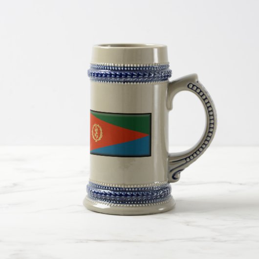 Eritrea-Flagge Bierglas (Rechts)