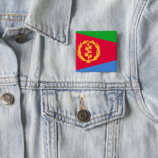Eritrea-Flagge Button (Beispiel)