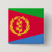 Eritrea-Flagge Button (Vorderseite)