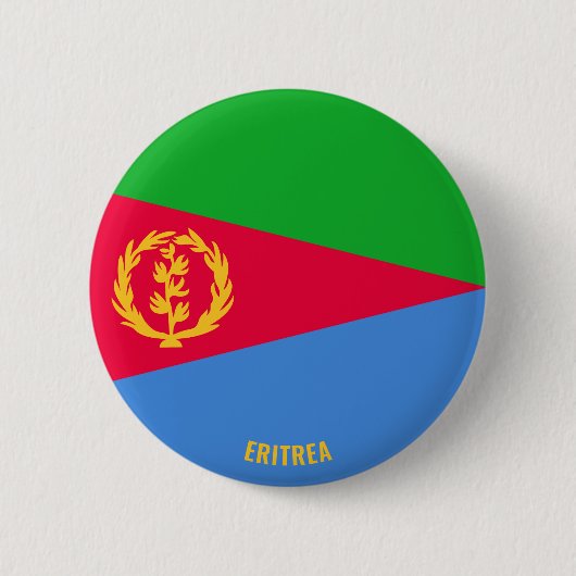 Eritrea Flagge Charming Patriotic Button (Vorderseite)