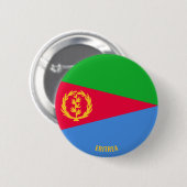 Eritrea Flagge Charming Patriotic Button (Vorne & Hinten)