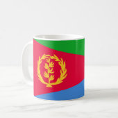 Eritrea-Flagge Kaffeetasse (Vorderseite Links)