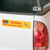 Eritrea-Flagge + Karten-Autoaufkleber Autoaufkleber (Auf Lkw)