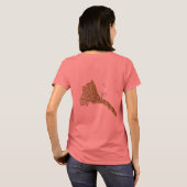 Eritrea-Flagge + Karten-T - Shirt (Schwarz voll)