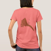 Eritrea-Flagge + Karten-T - Shirt (Rückseite)