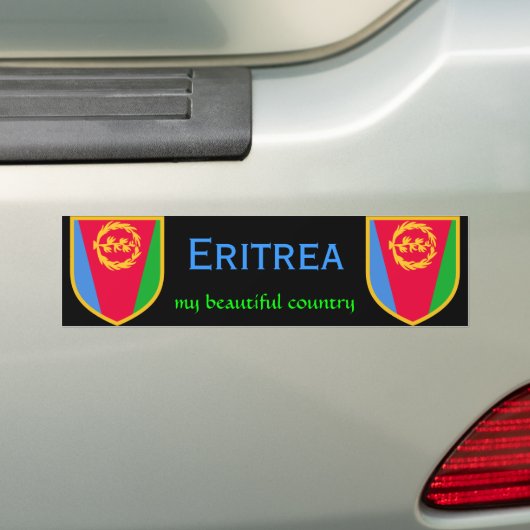 Eritrea-Flagge mein schönes Land Autoaufkleber (Auf Auto)