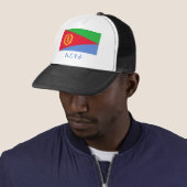Eritrea-Flagge mit Namen in Tigrinya Truckerkappe (Beispiel)