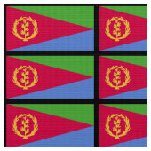 Eritrea-Flagge Stoff (Nahaufnahme)