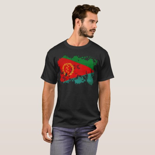 Eritrea-Flagge T-Shirt (Vorne ganz)