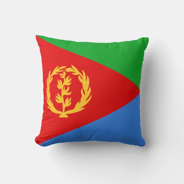 Eritrea Flagge x Flaggenkissen Kissen (Vorderseite)