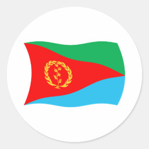 Eritrea-Flaggen-Aufkleber Runder Aufkleber