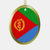 Eritrea-Flaggen-Verzierung Keramikornament (Rechts)