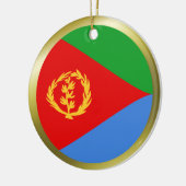 Eritrea-Flaggen-Verzierung Keramikornament (Links)