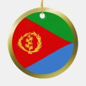 Eritrea-Flaggen-Verzierung Keramikornament (Hinten)