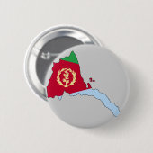 Eritrea-Flaggenkarte Button (Vorne & Hinten)