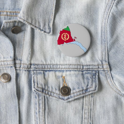 Eritrea-Flaggenkarte Button (Beispiel)