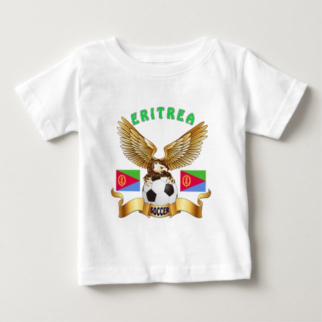 Eritrea-Fußball-Entwürfe Baby T-shirt (Vorderseite)