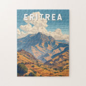 Eritrea Illustration Travel Art Vintag Puzzle (Vertikal)