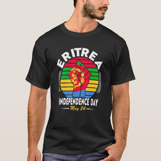 Eritrea Independence Day I Love the Flag Eritrea T-Shirt (Vorderseite)