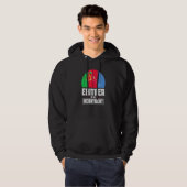 Eritrea ist mein Herzschlag Liebe Eritrea Flaggenp Hoodie (Vorne ganz)