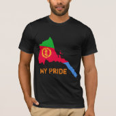 Eritrea ist stolz auf Eritrean Map T - Shirt Desig (Vorderseite)