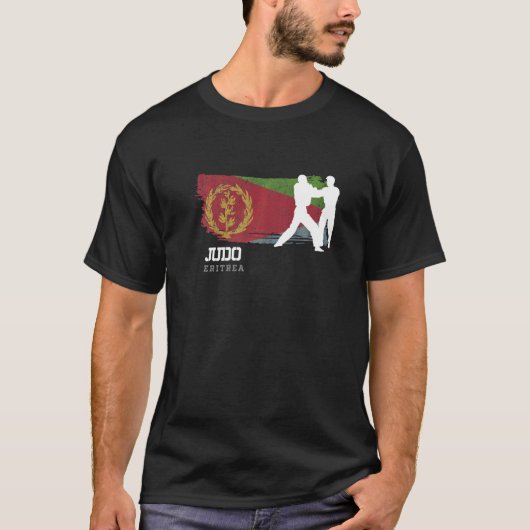 Eritrea Judo Fighter Japanisch Martial Arts Judoka T-Shirt (Vorderseite)