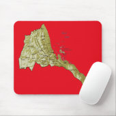 Eritrea-Karte Mousepad (Mit Mouse)
