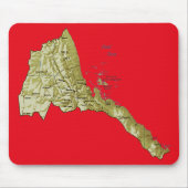 Eritrea-Karte Mousepad (Vorne)