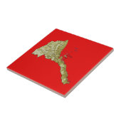 Eritrea-Karten-Fliese Fliese (Seite)