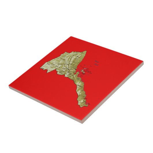 Eritrea-Karten-Fliese Fliese (Seite)