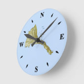 Eritrea Kartenuhr Runde Wanduhr (Winkel)