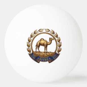 Eritrea Landeswappen Symbol Emblem Flagge Kamel Tischtennisball