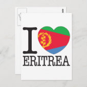 Eritrea Liebe v2 Postkarte (Vorne/Hinten)