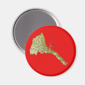 Eritrea Map Magnet (Vorderseite/Rückseite)