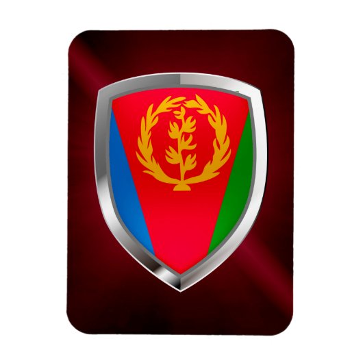 Eritrea Mettalic Emblem Magnet (Vertikal)