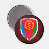 Eritrea Mettalic Emblem Magnet (Vorderseite/Rückseite)