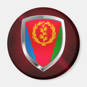Eritrea Mettalic Emblem Magnet