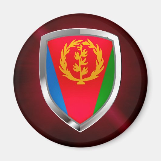 Eritrea Mettalic Emblem Magnet (Vorne)