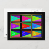 Eritrea Multihue Flags Postkarte (Vorne/Hinten)