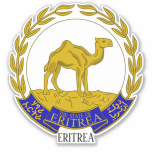 Eritrea Nationales Wappen Patriotisch Aufkleber