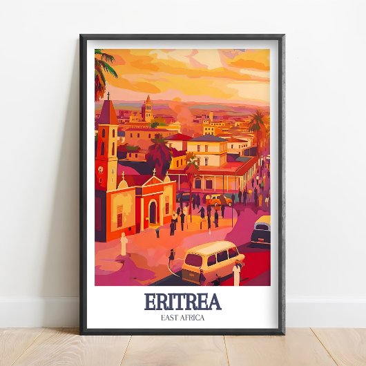 Eritrea Poster - Asmara Straßen Druck - Asmara Wan