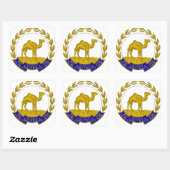 Eritrea Quadratischer Aufkleber (Blatt)