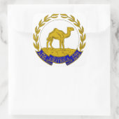 Eritrea Quadratischer Aufkleber (Tasche)