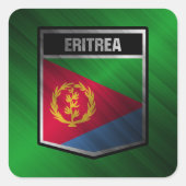 Eritrea Quadratischer Aufkleber (Vorderseite)